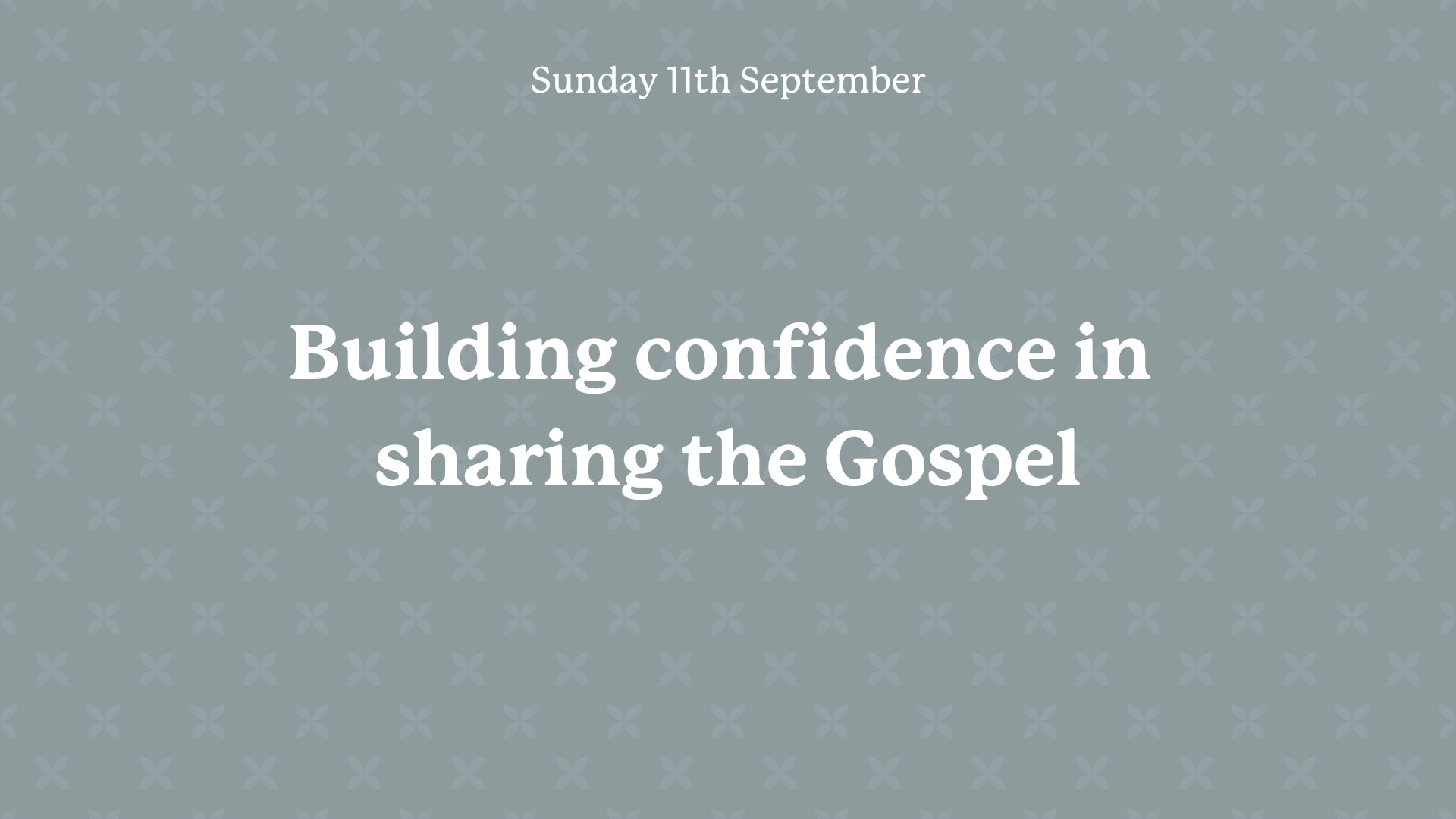 Sunday Service - Confidence